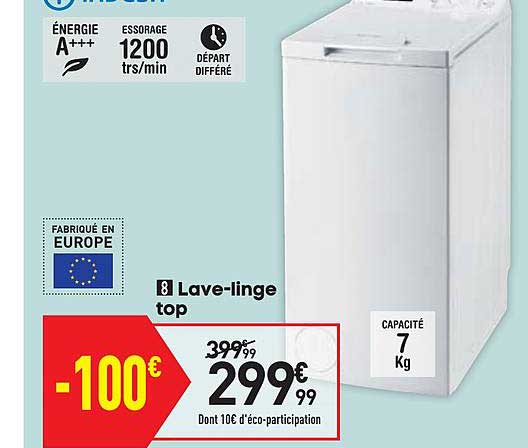 Lave Linge Top Indesit