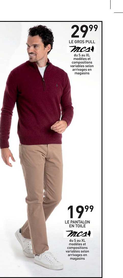 Le Gros Pull Mc1 Le Pantalon En Toile Mc1