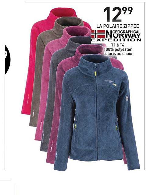 le polaire zippée geographical norway expedition