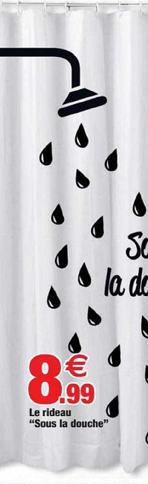 le rideau sous la douche