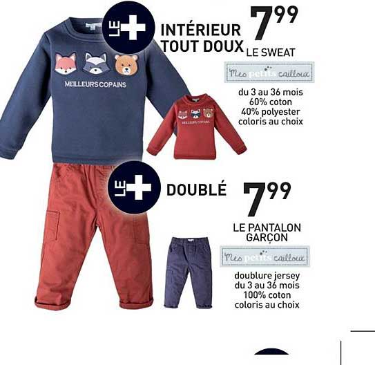 le sweat mes petits cailloux le pantalon garçon mes petits cailloux