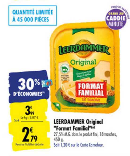 leerdammer original "format familial"