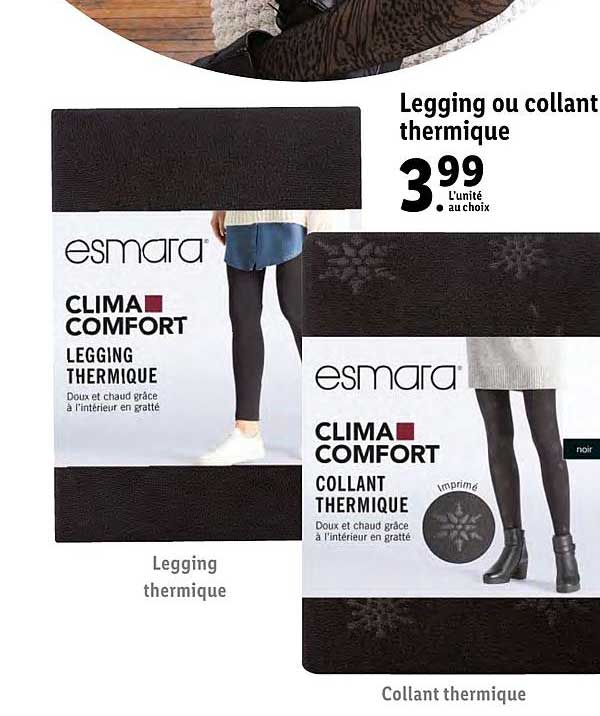 Legging Ou Collant Thermique Esmara