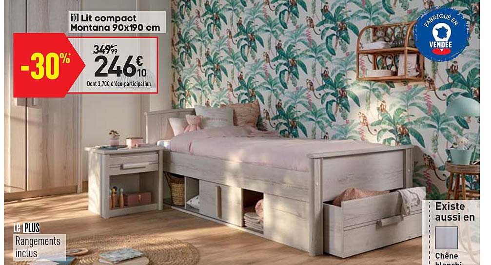 lit compact montana 90x190 cm