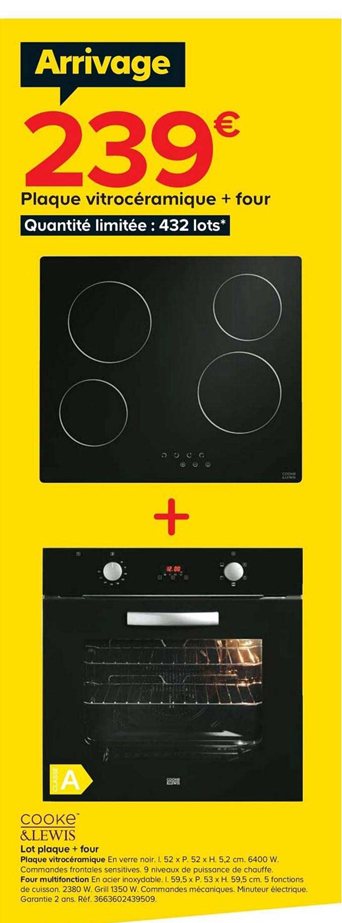 lot plaque + four cooke&lewis