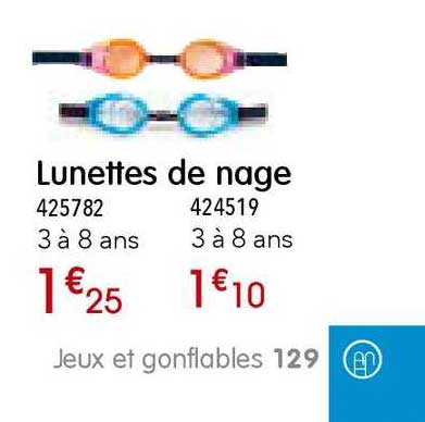 lunettes de nage