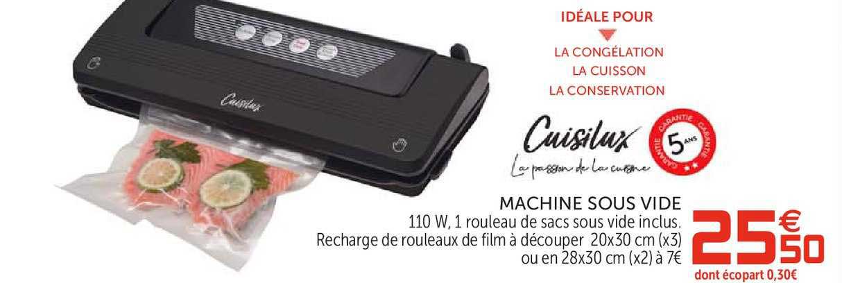 machine sous vide cuisilux