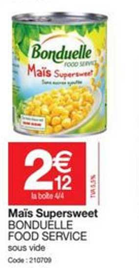 Maïs Supersweet Bonduelle Food Service