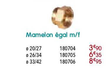 mamelon égal m f