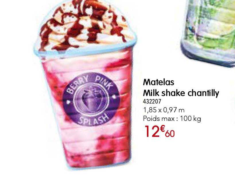 matelas milk shake chantilly