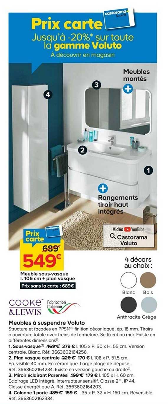 meuble à suspendre voluto cooke&lewis