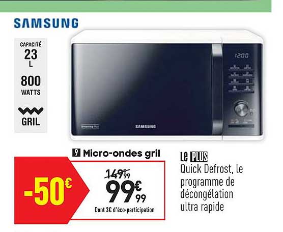 micro ondes gril samsung