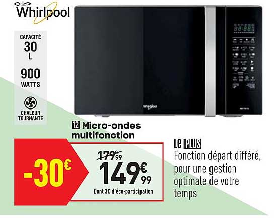 micro ondes multifonction whirlpool
