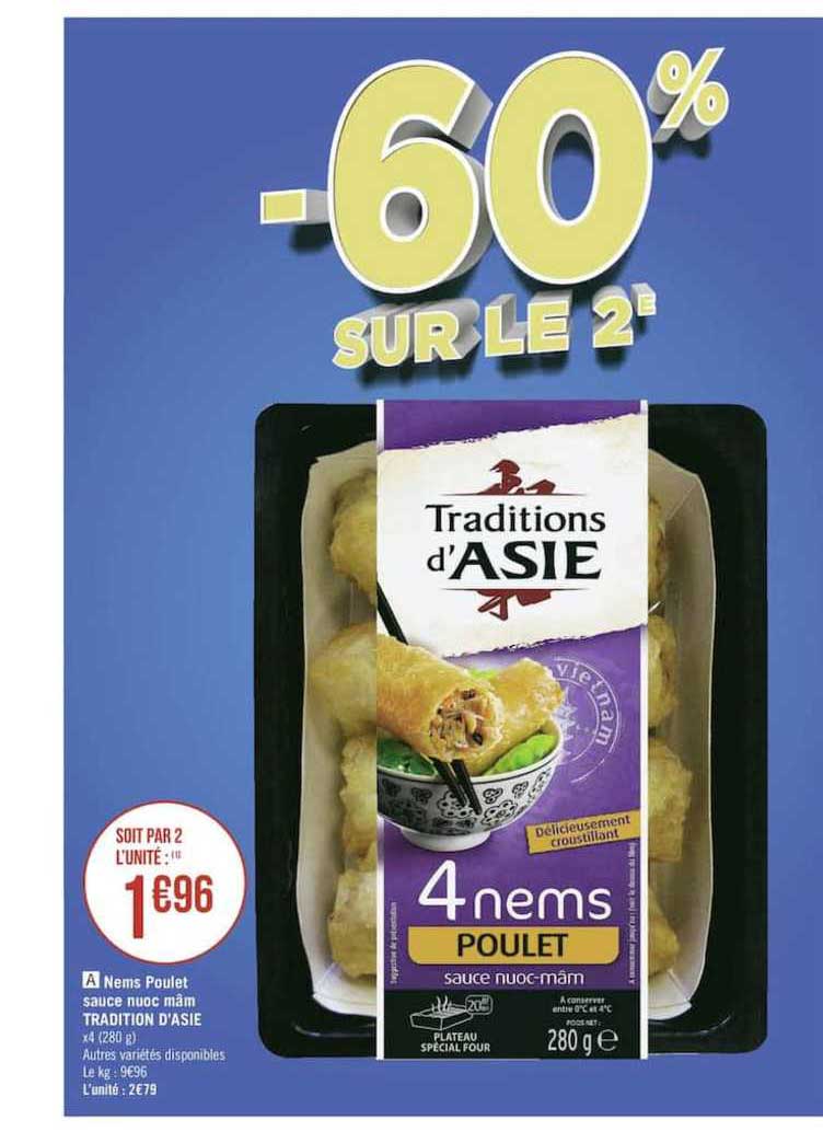 nems poulet sauce nuoc mâm tradition d'asie