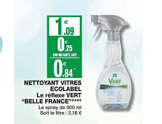 nettoyant vitres ecolabel le réflexe vert belle france