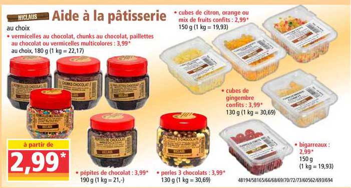 niclaus aide à la pâtissier