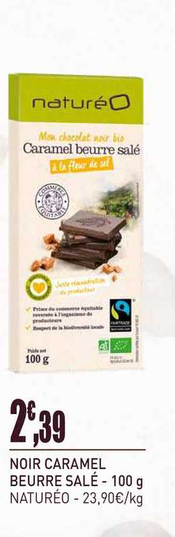 noir caramel beurre salé mon chocolat bio