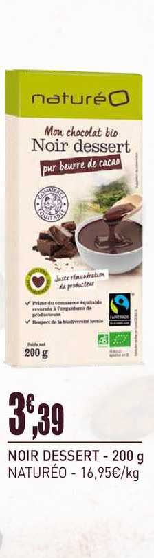 noir dessert mon chocolat bio