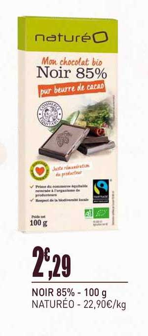 noire 85% mon chocolat bio