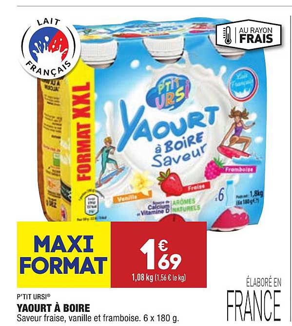 p'tits ursi yaourt à boire