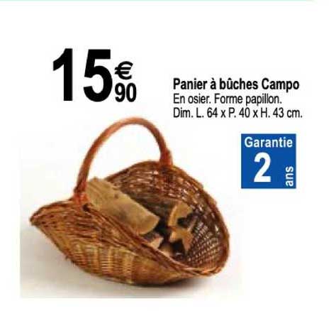 panier à bûches campo