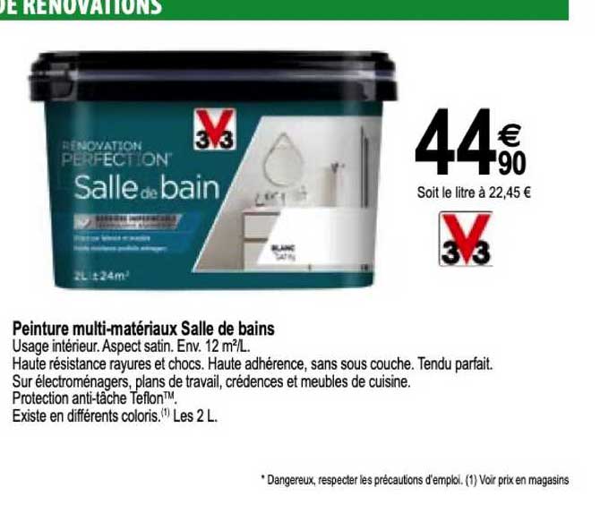 peinture multi matériaux salle de bains