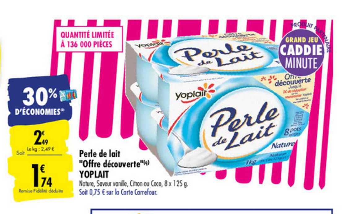 Perle De Lait "offre Découverte" Yoplait