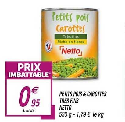 petits pois & carottes très fins netto