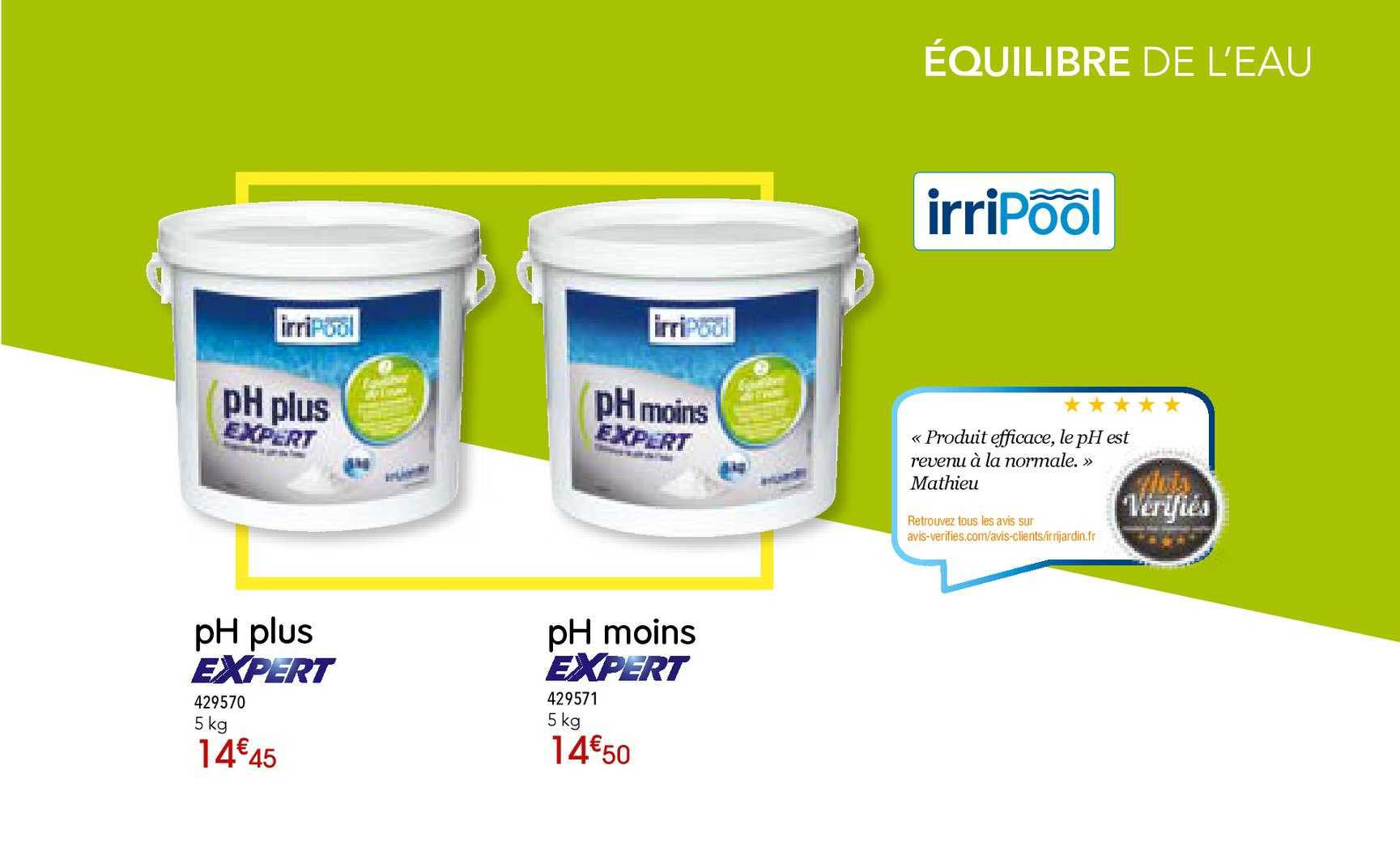 ph plus expert ph moins expert irripool