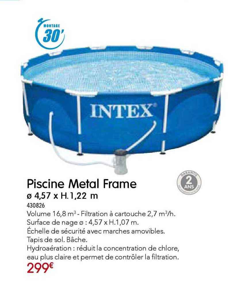 piscine métal frame intex