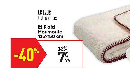 plaid moumoute 125x150 cm