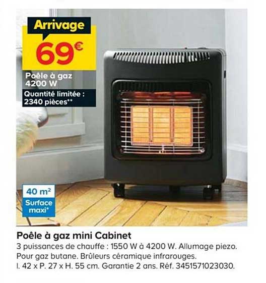 Poêle à Gaz Mini Cabinet