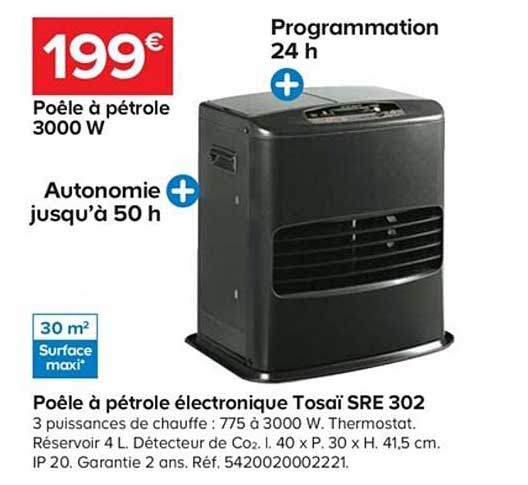 Poêle à Pétrole 3000 W