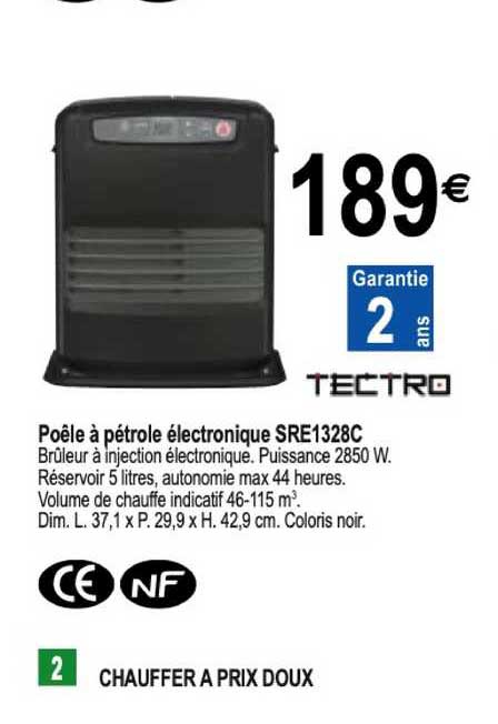 poêle à pétrole électronique sre1328c
