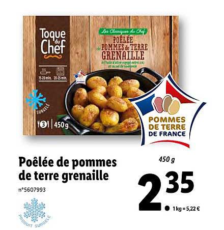 Poêlée De Pommes De Terre Grenaille Toque Du Chef