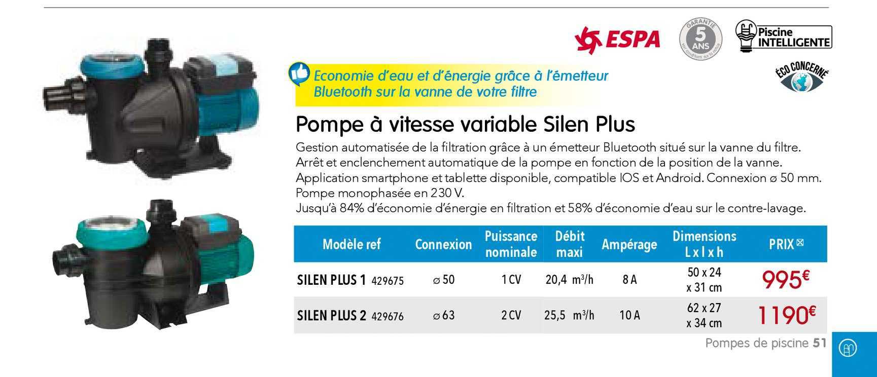 Pompe à Vitesse Varible Silen Plus Espa