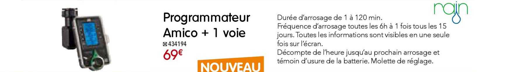 programmateur amico + 1 voie rain