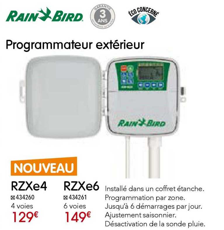 programmateur extérieur rain bird