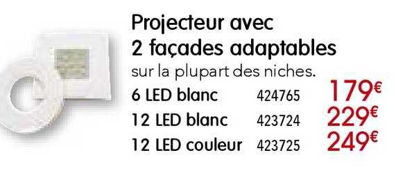 projecteur avec 2 façades adaptables