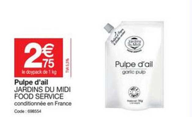 pulpe d'ail jardin du midi food service