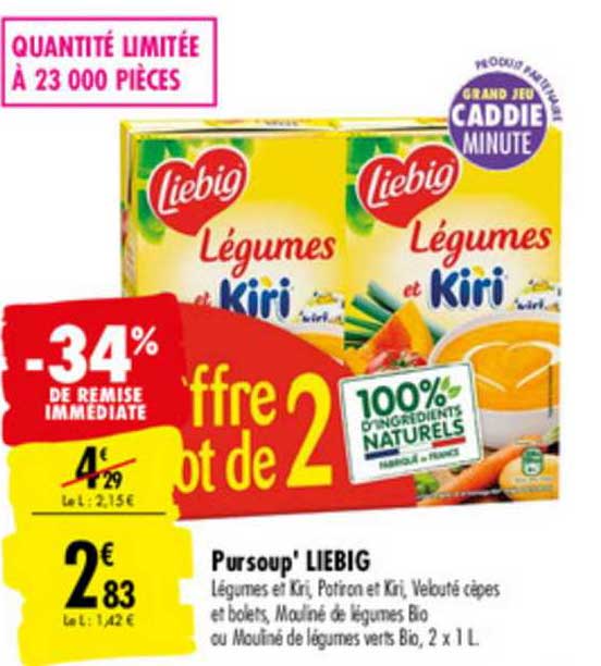Pur Soup' Liebig -34% De Remise Immédiate