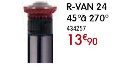 r van 24 45° à 270°