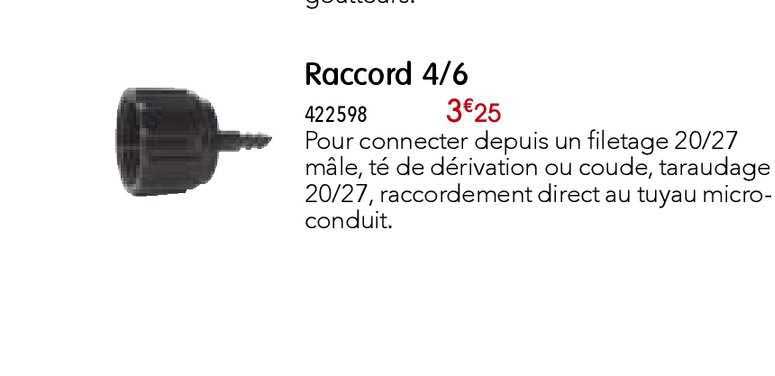 Raccord 4 6
