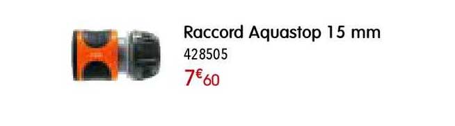 raccord aquastop 15 mm