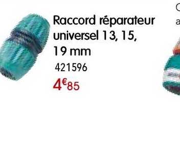 raccord réparateur universel 13 15 19 mm