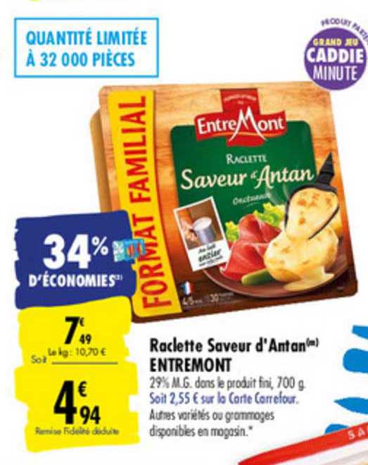 Raclette Saveur D'antan Entremont
