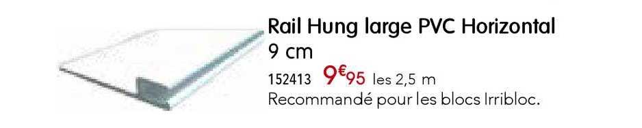 rail hung large pvc horizontal 9 cm