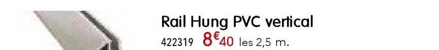 rail hung pvc vertical