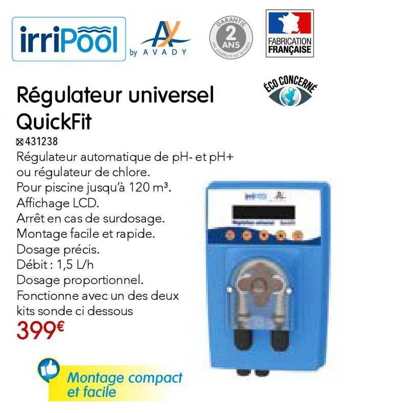 régulateur universel quickfit irripool