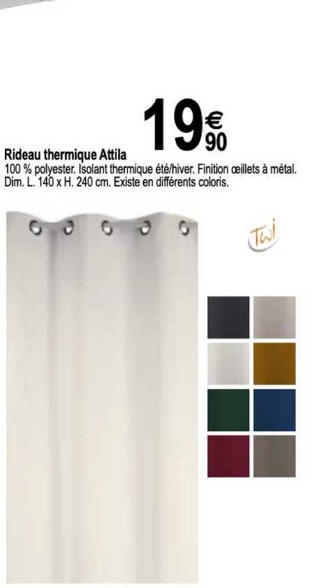 rideau thermique attila